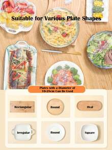 100Pcs Disposable Cling Film Covers – Elastic Stretchable, Dust-Proof, Insect-Proof, Microwave-Friendly, Multi-Purpose Preservation Film For Kitchen, Shower Head, Shoes, And More - White - View 12