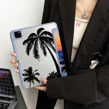 1 件带有夏日海滩主题印花的平板电脑保护套，带笔架的平板电脑保护套适用于 iPad 10.9/10.2/ Air 5th Gen/Pro11/10th/9.7/Air 2/iPad（7th Gen）/ iPad（8th Gen）/ iPad Air 4/5/iPad Pro 11/iPad 10th 代 10.9 英寸 2022 智能保护套/iPad Air 13(M3 2025)/iPad Air 11(M3 2025)/iPad Air 11(M3 2025)/iPad 11(A16 2025)，自动睡眠/唤醒功能