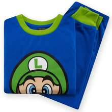 Super Mario Boys Pyjamas , 2 Pack Kids Pjs , Gaming Boys' Pyjama Sets , Mario Pyjamas - Blue - View 10