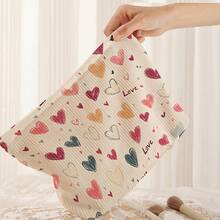 趣味图案灯芯绒化妆包，轻便旅行拉链化妆包，男女通用多功能洗漱收纳袋，加厚款 - 彩色 - 查看 3