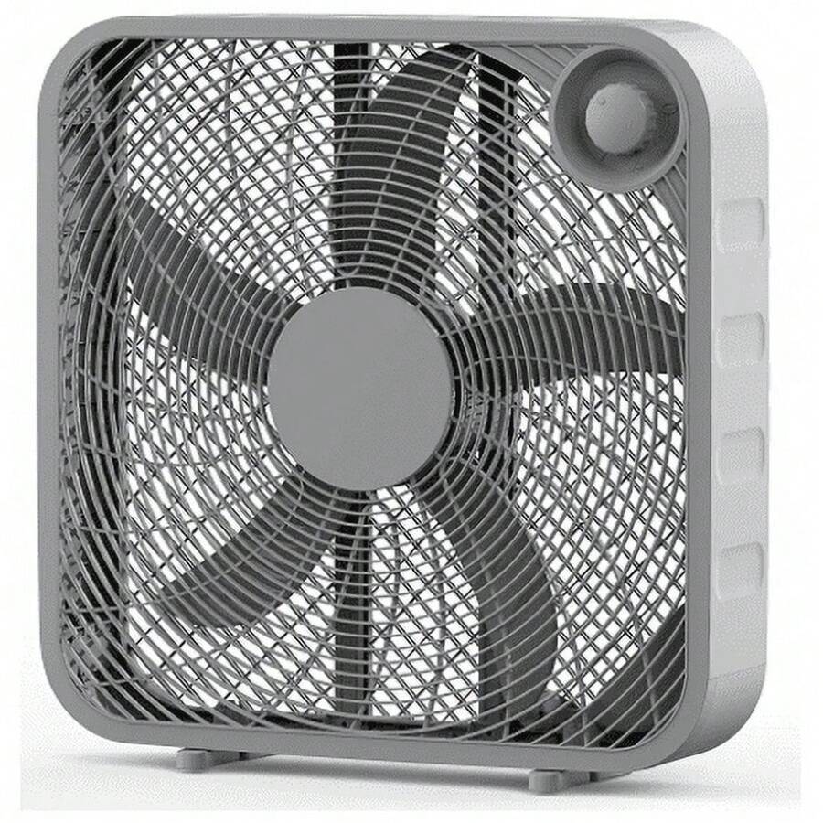 20" 3-Speed Portable Box Fan, FB50-16HI, New, Indigo - Silver - View 1