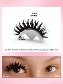 Asiteo 5 对/包超浓密假睫毛浓密卷曲蓬松假睫毛仿貂皮睫毛看起来湿润全条眼部提升外观延长睫毛加长和丰盈您的眼睛适合角色扮演或戏剧性美妆