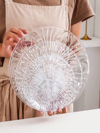 1pc Fruit Cake Bread Round Tray, Suitable For Halloween, Christmas, Wedding Party, Holiday Fruit Plate