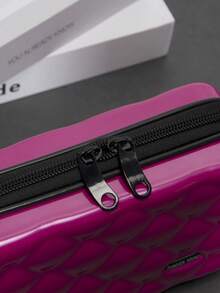 Mini Hardside Messenger Bag, Crossbody Bag, Lightweight Shoulder Bag For Students, Travel, Summer, Casual, Fashionable Street Style, Great Gift For Boyfriend Sling Bag Fashion Men's Bags Water Repellent - Hot Pink - View 8