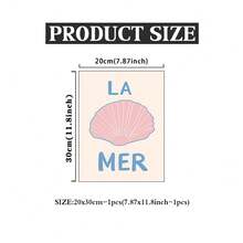 Sea Print, Seashell Poster, Wall Art, Coastal Poster, Beach House Decor, Mid Century Modern, Summer Poster, No Frame - Beige - View 13