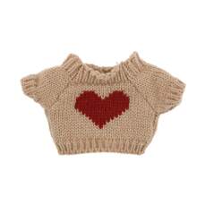 Muñeco de peluche con llavero de caja ciega de 17 cm con conjunto de ropa interior, vestimenta diaria linda (muñeco no incluido, accesorios aleatorios)