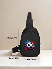 A Custom Chest Bag With A Personalized Name Or Holiday Message. Customize Your Own Bag. - Black - View 7