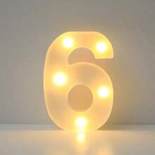 1pc DIY Illuminated Letter Light, 26 Letters And 10 Numbers Options, Suitable For Children Room, Nursery, Birthday, Holiday Decor, Girl's Room Decor, Home Decor, Engagement Party, Wedding, Birthday Party, Christmas Light, Home Bar Decor