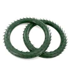 2/4/6pcs Christmas Wreath Material, Green Artificial Wreath Accessories, Christmas Ring Accessories, Suitable For DIY Holiday Wreath Decoration Accessories