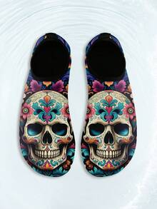 Men's Custom Water Shoes, Customized Photo Quick-Dry Aqua Socks Swim Beach Barefoot Yoga Exercise Wear Sport Accessories, Pool Camping Must Haves Adult Youth Size - Black - View 4