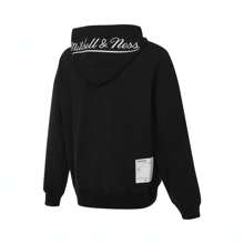 Mitchell & Ness 2024 Mitchell & Ness Brand Lifestyle Knitted Jacket/Hoodie, Knitted Pullover Hoodie MNRQAWTOHC010-BLK