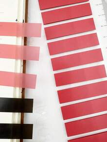 200 Sheets/400 Black & Red Index Sticky Notes, Transparent PET Convenient Bookmarks For Student,School Supplies,Back To School - Multicolor - View 6