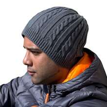 Result Gestrickter Matrosenhut (Grau/Schwarz) - Grau - Übersicht 2