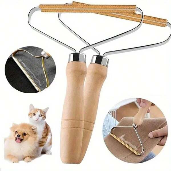 1 Packung Haustier Haar Entfernungswerkzeug, Hunde und Katzen Haaren Entferner, Fusselrasierer Reiniger Pro, Fellentfernungswerkzeug, tragbarer Teppich Schaber, Teppichrechen, Haustier Haar Bürste für Teppich, Kleidung, Autofußmatten, Sofa, Haustier Bett, Möbel