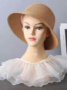 Sombrero transparente a prueba de viento con cuerda ajustable, máscara con cuerda para la barbilla, correa de sombrero elástica invisible a prueba de caídas para niños para uso al aire libre