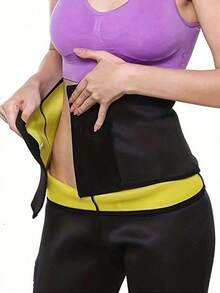 1pc Sports Sweat Waist Trainer For Women, Waist Trimmer Belt, Fitness Waist Cincher Wrap, Running Sweat Band Exercise Waist Belt Suitable For Workout Home Sports And Walk