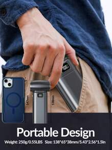 Aria compressa Duster: Soffiatore d'aria elettrico a 90.000 giri/min con luce LED, mini soffiatore d'aria ricaricabile senza fili, kit di pulizia per auto, PC e casa che sostituisce la bomboletta di aria compressa, per rinfrescare d'estate, in spiaggia e per i viaggi