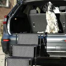 Bella And Balu Dog Staircase - The Joint- Ramp For Your Pet Foldable Entry Aid With Five Steps For Comfortable Getting On And Off For Indoor And Outdoor Use - Black1 - View 5