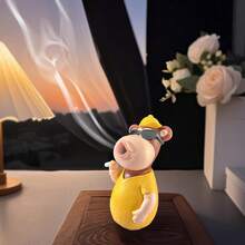 1 件树脂卡通猴子香薰炉装饰带镊子，不含香，适合客厅、卧室、办公室的家居装饰，创意设计，纸盒包装