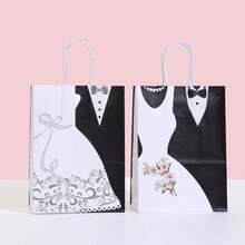 10pcs/Pack Party Gift Wedding Favors Candy & Cookie Paper Gift Bags - Multicolor - View 3