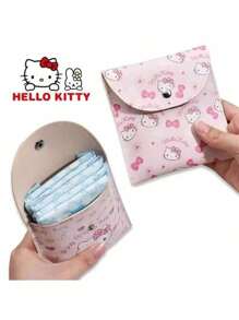 Sanrio Sanrio Hello Kitty Women Tampon Storage Bag Sanitary Pad Pouch Napkin Cosmetic Bags Waterproof Multi-Function Storage Bag Pouch Makeup Bag Travel School Supplies Travel Essentials Make Up Bag Holiday Essentials Makeup Bags Makeup Pouch Makeup Organizer Holiday Winter Leopard Print Sausage Dog Gifts For Women