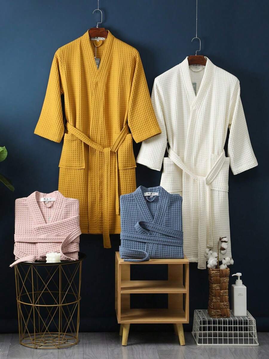 Szlafrok Wiosna Lato Szlafrok Długi Wager Szlafrok Hotelowy Salon Kosmetyczny Cienki Szlafrok Męski I Damski Wystrój Domu Łazienka Powrót Do Szkoły