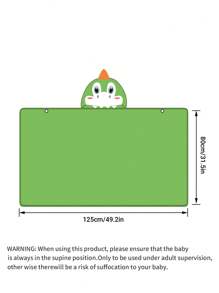 MICHLEY 1pc Baby Cartoon Hooded Water Absorption Towel Unisex Soft Swimming Bathrobe Large Washcloths 27.5" X 45.5" For 0-7Y