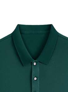En stock, disponible en varios colores, camisa polo casual de negocios de verano ligera, camiseta deportiva de manga corta, camiseta interior de color liso para hombres, camiseta con botones en contraste