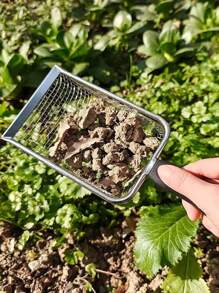 1pc/2pcs Multifunctional Garden Soil Sifter With Handle, Gardening Sand Soil Sieve, Compost Sifter, Rock Sifter, Dirt Sifter, Suitable For Gardening And Pet Waste Removal