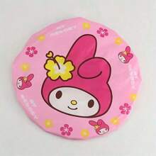 Sanrio Sanrio Hello Kitty Waterproof Shower Cap For Women, Soft & Comfortable Bath Hat With Brim, Suitable For Kitchen, Hair Care And Oil Fume Protection Back To School