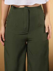 Women Pants - Military Green - View 3