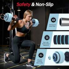 PASYOU 4 In1 Dumbbells SetAdjustable Dumbbell Set For Gym Used As Barbell Kettlebells Push Up Stand Dumbbell Body Building 20KG Set Free Weights Set For Home Fitn - Blue1 - View 4