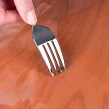 PVC Clear Table Protector - Multisize Thick Transparent Plastic Desk Cover,Scratch Resistant,Rectangular Night Stand, Office & Computer Desk, Sofa Child Table, Small Simple And Stylish Desk Protector - Transparent-1.0mm - View 8