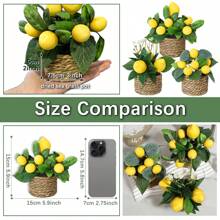 1pc Lemongrass Pier, Seagrass Rope With Pot, PE Material, Desktop Ornament, School Dormitory Office Decoration, Artificial Plant Potted Home Decoration, Ornament Landscape,Party Event Holiday Birthday Party Decoration Gifts Graduation