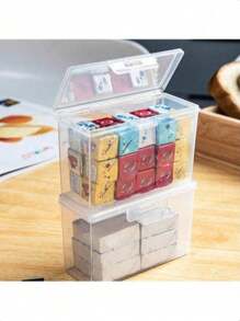 1pc Transparent Food Storage Box, Cheese Container, Refrigerator Onion Garlic Fruit Preservation Box, Flip-Top Butter Compartment Box, Kitchen Organizing Tool