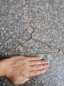10pcs/Set Hangers, Gold Mini Hangers, Metal Small Hangers, Teddy Dogs, Cats, Puppets, Dolls, Pet Store Clothes Support