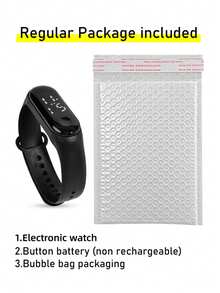 3 piezas Reloj digital LED electrónico de niños con diseño de dinosaurio, brazalete deportivo digital LED minimalista y de alta calidad, reloj digital de muñeca para niños - Multicolor - Ver 6