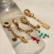 S SHOPBOHO 1pc Sneakers Charms Accessories Dazzling Glitter Charms Unique Little Bling Shoe Charms Bikini Charms Personalized Charm Pendant Waterproof Bikini Jewelry Stainless Steel DIY Charm Pendant - Ocean Breeze - View 2