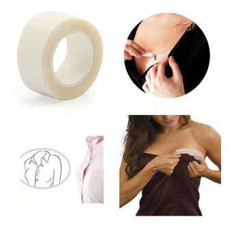 1 Roll Fashion Double-Sided Tape, Clothing Tape, Women's Garment And Body Fabric Tape, All-Weather Heavy Duty Tape, Sensitive Skin Invisible Transparent Tape, Length: 197 Inches
