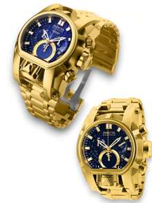 Invicta Bolt Zeus 20111 Men's Watch Silver With Blue All Stainless Steel - Gold - View 1