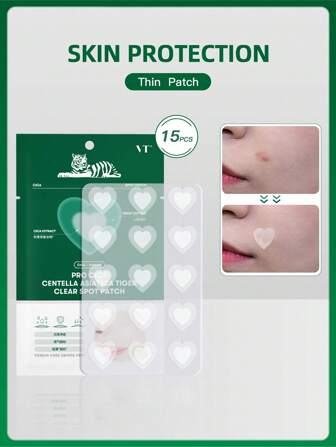  VT PRO CICA CENTELLA ASIATICA TIGER CLEAR SPOT PATCH 15