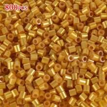 Juego de 800 piezas/4000 piezas de cuentas de fusión de 5 mm - Juego de Arte Pixel de 48 colores para hacer manualidades de puzzles 3D, joyería, regalos artesanales - Ideal para fiestas de carnaval, Halloween y Navidad