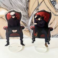 Jujutsu Kaisen 1pc/Set Anime Peripheral Jujutsu Kaisen Acrylic Stand, Gojo Satoru Decorative Creative Display, Itadori Yuji Desktop Card Holder, Fushiguro Megumi, Room Decor, Bedroom Decor, Holiday Gift Back To School