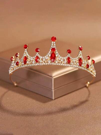 1 chiếc vương miện công chúa thời trang nữ đính đá lấp lánh, phụ kiện cài tóc sinh nhật, vương miện cài tóc, phụ kiện hóa trang, vương miện cài tóc, quà tặng đám cưới, quà tặng phù dâu, phụ kiện dự tiệc, phụ kiện đội đầu, phụ kiện tóc cho nữ