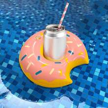 2pcs Donut & Beverage Inflatable Floating Cup Holder, Pool Party And Beach Party Accessories - Multicolor - View 5