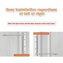Stainless Steel Adjustable Concealed Door Closer Single Spring Automatic Closers - 1 - View 7