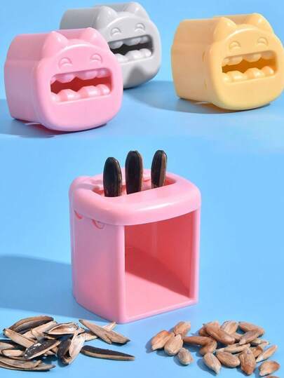 آداة تقشير بذور عباد الشمس آلية ، 1 قطعة، مناسبة للأسرة والأطفال، متوفرة باللون الأصفر والرمادي والوردي ، مناسبة للاستخدام المنزلي وأنشطة العائلة والحفلات وسيناريوهات أخرى