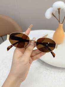 2 pares de gafas de moda con montura redonda de metal para adolescentes, accesorios para vacaciones de verano en la playa