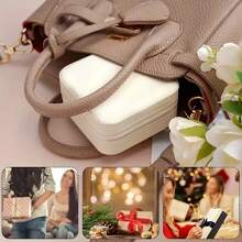Portable Jewelry Box Anti-Oxidation Travel Zipper Storage Case, PU Leather Lining Suitable For Earrings, Rings, Necklaces Jewelry Storage