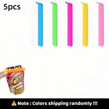 5/10/20pcs Plastic Food Bag Clips, Reusable Moisture And Dust Proof Sealing Clips For Snack Bags, Kitchen Storage Organizers And Accessories
